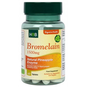 Bromelaīns, 1500 mg - 60 tabletes