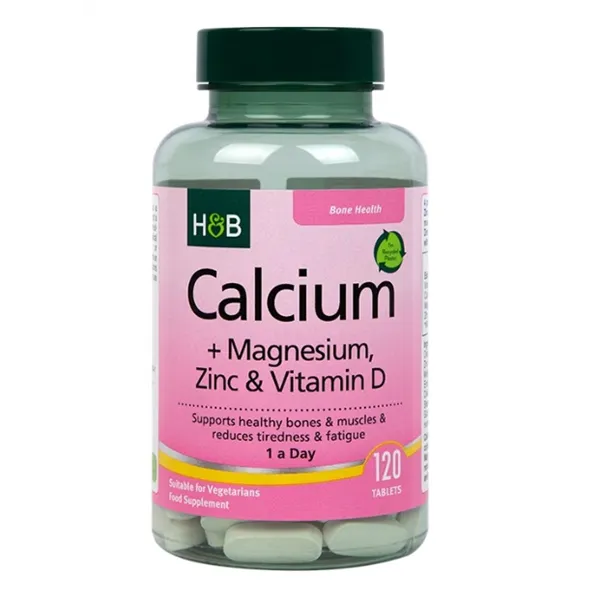 Calcium + Magnesium, Zinc & Vitamin D - 120 tabs