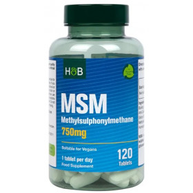 MSM, 750 mg - 120 tablečių