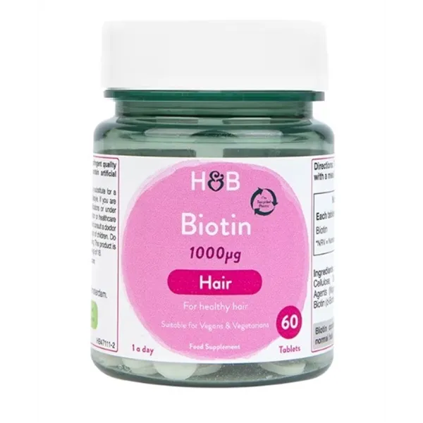 Biotinas, 1000 mcg – 60 tablečių