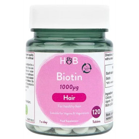Biotin, 1000mcg - 120 tablets