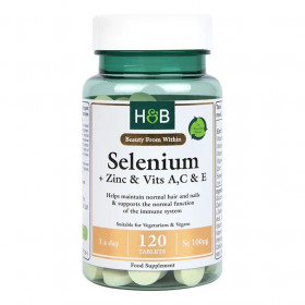 Selenium + Zinc & Vits A,C & E, 100mcg - 120 tabs