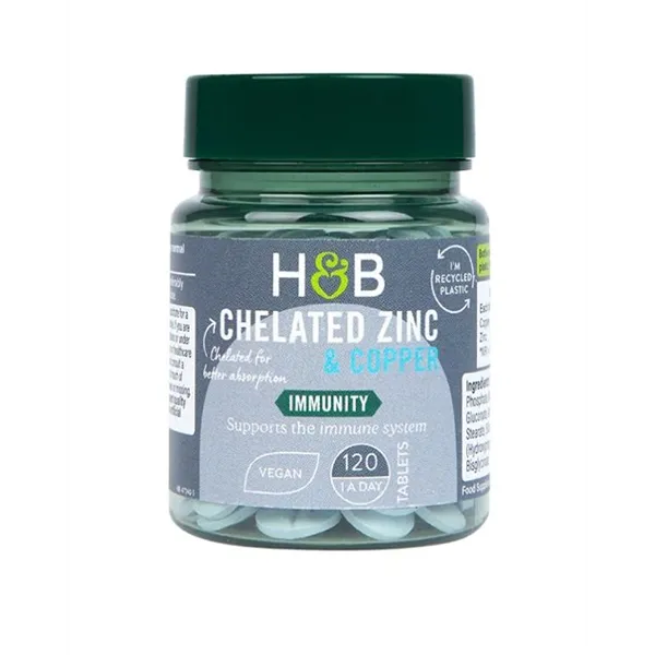 Chelated Zinc & Copper, 15mg - 120 tabs