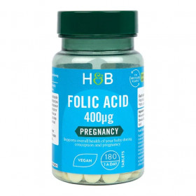 Folic Acid, 400mcg - 180 tablets