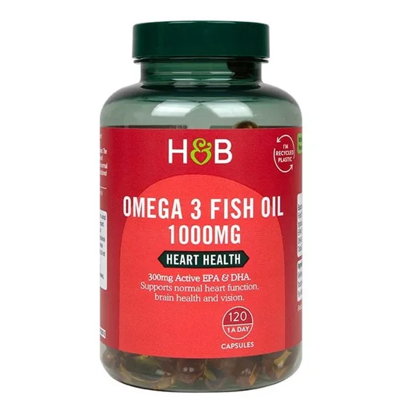 Omega-3-kalaöljy, 1000 mg - 120 kaps.