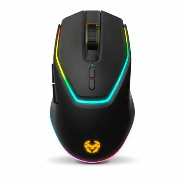 Keyboard and Mouse Krom Kabala Black Multicolour Spanish Qwerty
