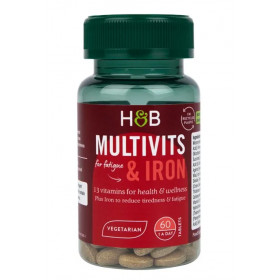 Multivitamīni un dzelzs - 60 tabletes (EAN 5059604473494)
