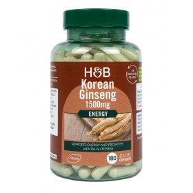 Korejas žeņšeņs, 1500 mg - 180 v-kapsulas
