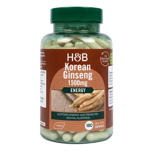 Korealainen ginseng, 1500 mg - 180 v-kapselia