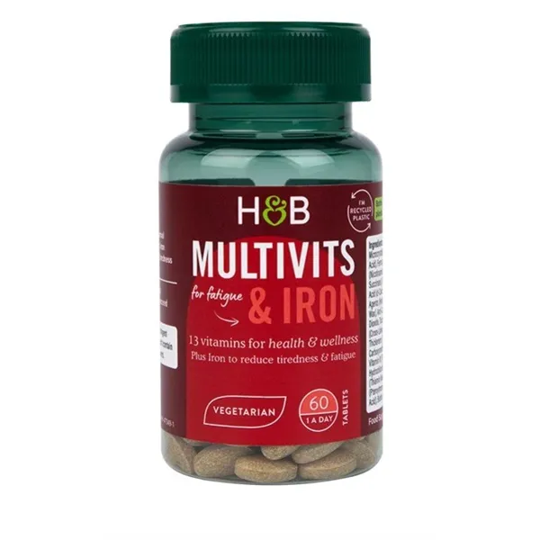 Multivitamīni un dzelzs - 60 tabletes (EAN 5059604689468)