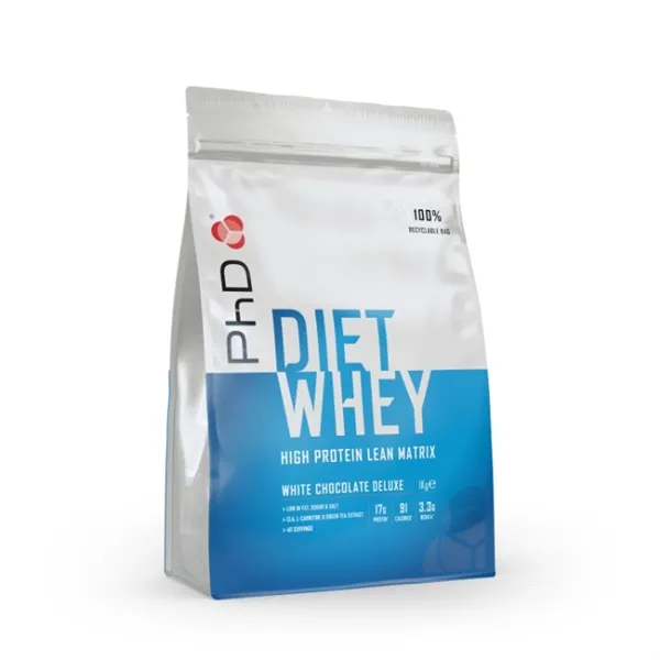Diet Whey, White Chocolate Deluxe - 1000g