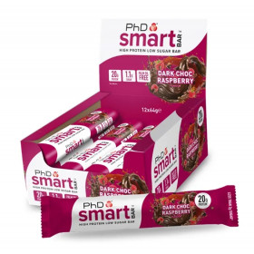 Smart Bar, Dark Choc Raspberry - 12 x 64g