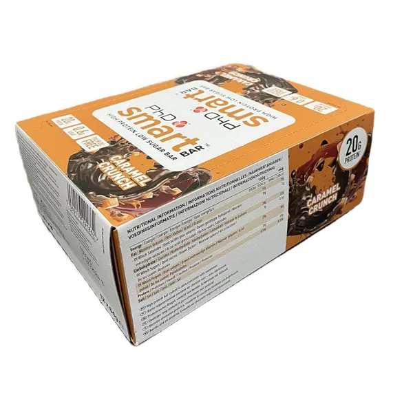 „Smart“ batonėlis, karamelės traškučiai – 12 x 64 g