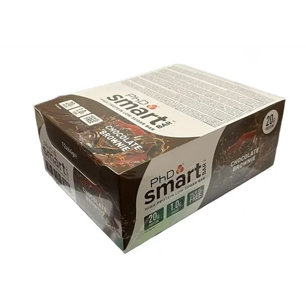 Smart Bar, шоколадный брауни - 12 x 64 г