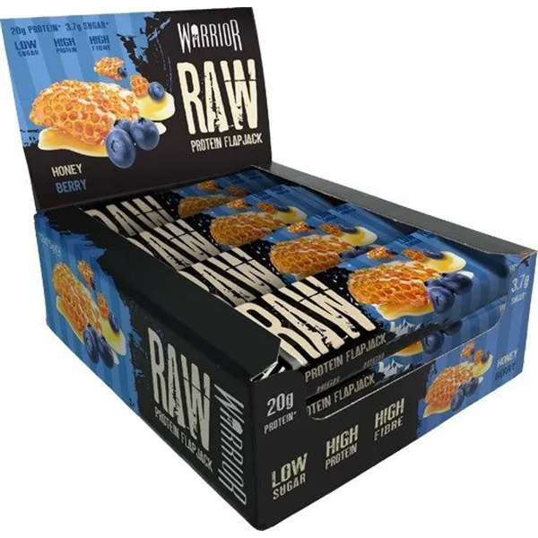 Raw Protein Flapjack, Honey Berry - 12 bars