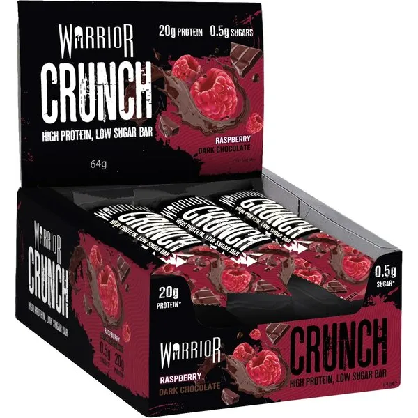 Crunch-patukka, vadelma-tummasuklaa - 12 patukkaa