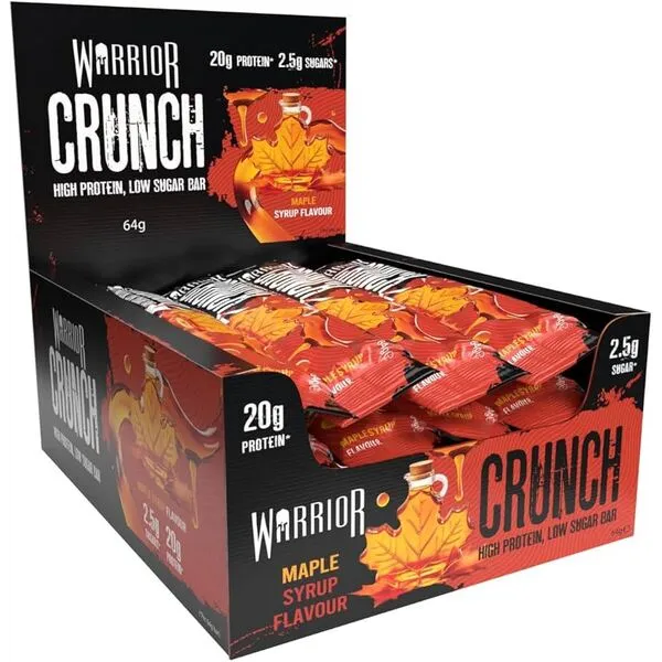 „Crunch“ batonėlis, klevų sirupas – 12 batonėlių