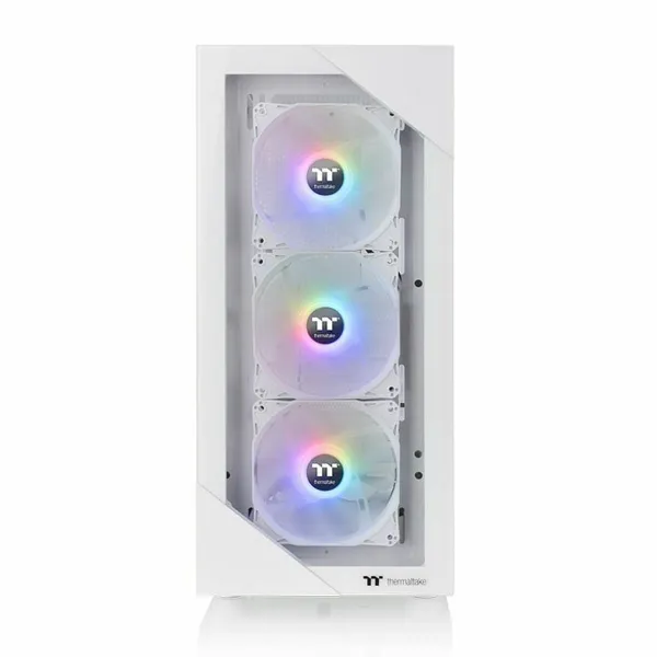 ATX Pus-torņveida Kārba THERMALTAKE View 200 TG Snow ARGB Balts