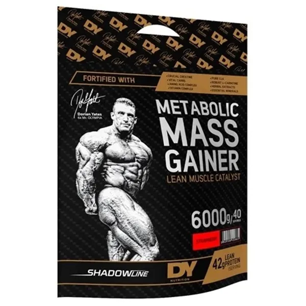 Гейнер для набора массы Metabolic, клубника - 6000 г