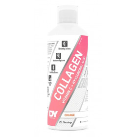 Skystas kolagenas + vitaminas C + hialurono rūgštis, apelsinų skonio - 500 ml.