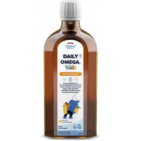 Dienos Omega Kids, 800 mg Omega 3 (natūrali citrina) - 250 ml.