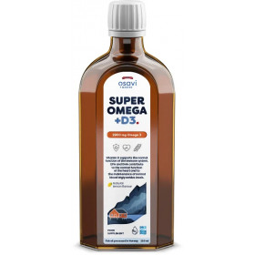Super Omega + D3, 2900mg Omega 3 (Lemon) - 250 ml.