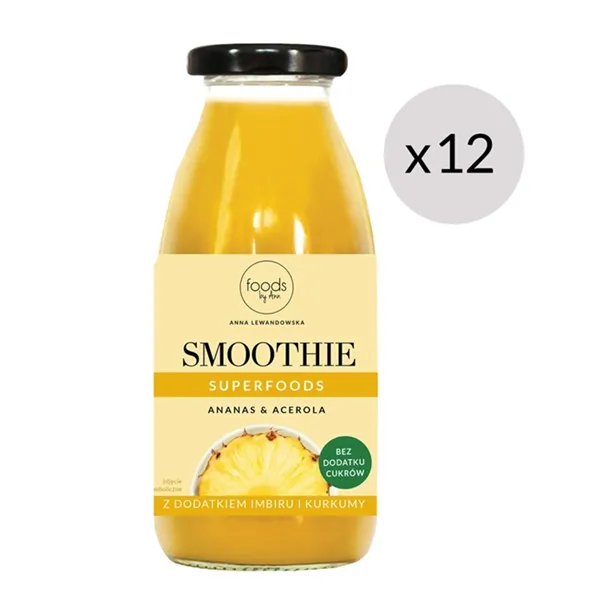 Smoothie, ananas ja acerola - 12 x 250 ml.