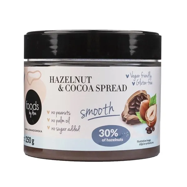 Hazelnut & Cocoa Spread, Smooth - 250g