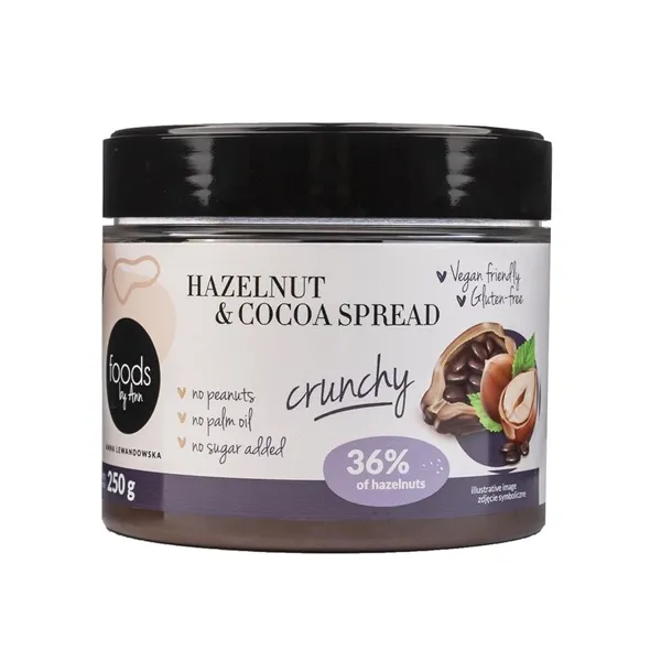 Hazelnut & Cocoa Spread, Crunchy - 250g