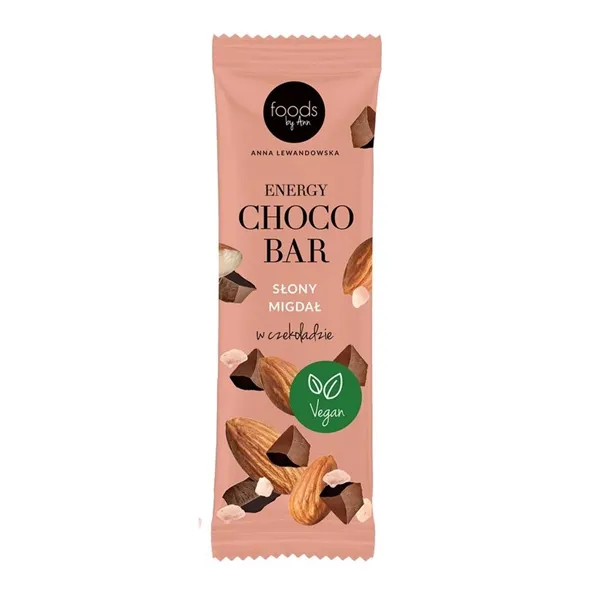 Energy Choco Bar, Salty Almond with Chocolate Coating - 15 x 35g