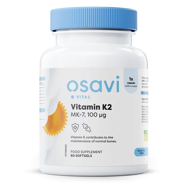 Vitamin K2 MK-7, 100mcg - 60 softgels