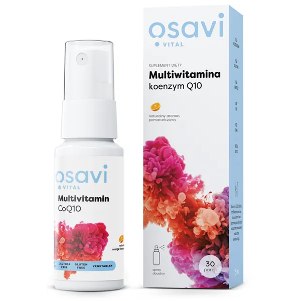 Multiwitamina Koenzym Q10 Spray Doustny, Pomarańcza - 25 ml.