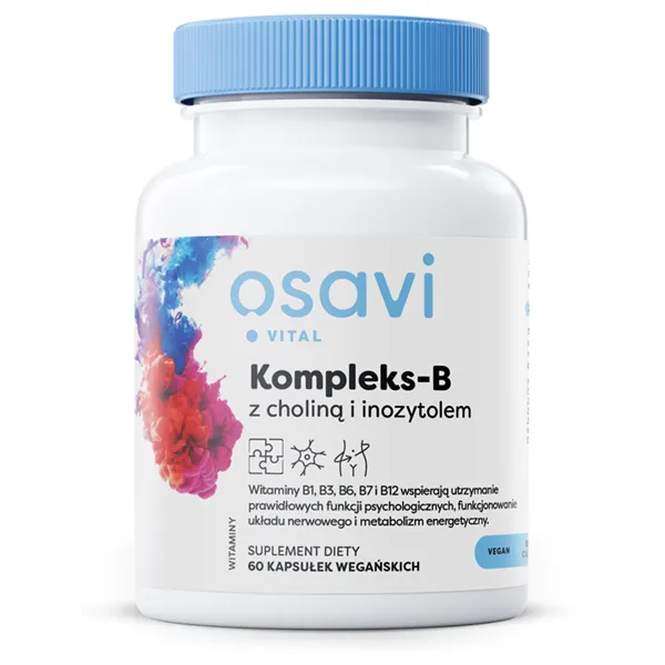 Kompleks-B z Choliną i Inozytolem - 60 vegan caps