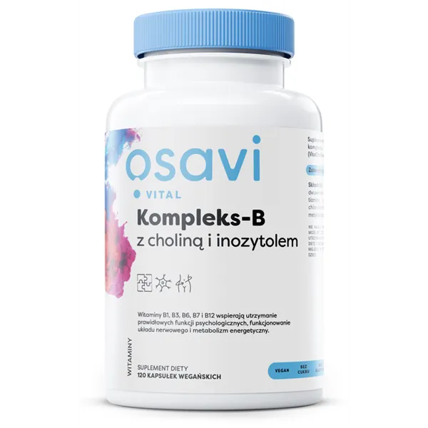 Kompleks-B z Choliną i Inozytolem - 120 vegan caps