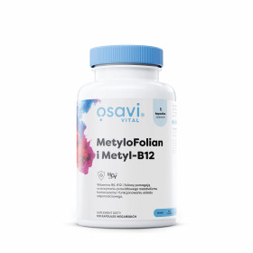 MethylFolian ir Methyl-B12 - 120 veganiškų kapsulių