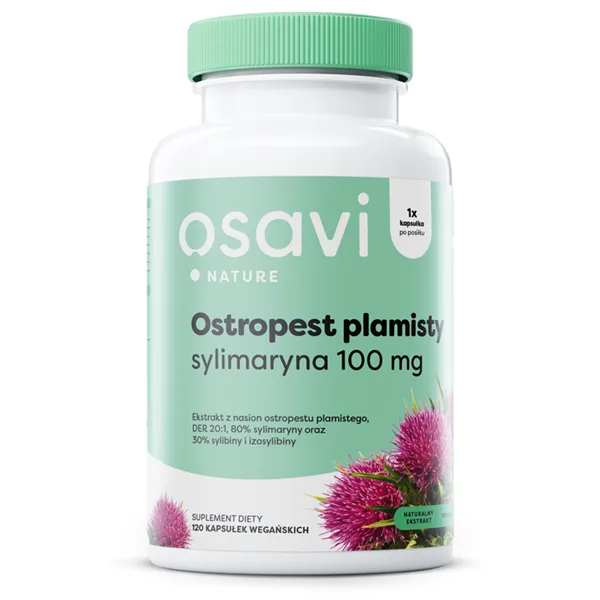 Piena dadzis, silimarīns 100 mg - 120 vegānas kapsulas