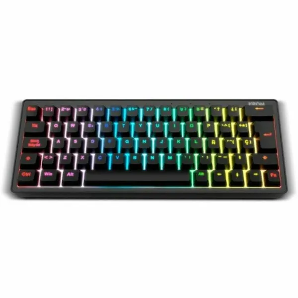 Keyboard Krom Kreator Spanish Qwerty Black Male Mechanic