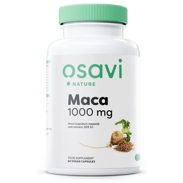 Maca, 1000 mg - 60 veganiškų kapsulių
