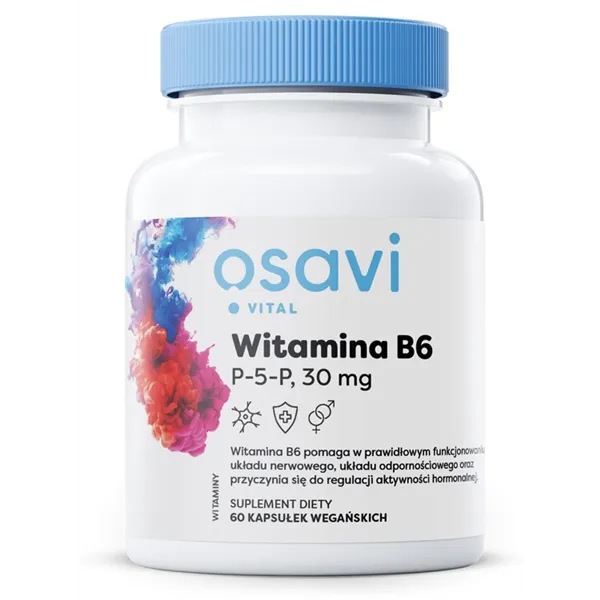 Witamina B6 - P-5-P, 30mg - 60 vegan caps