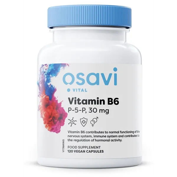 Vitamin B6 - P-5-P, 30mg - 120 vegan caps