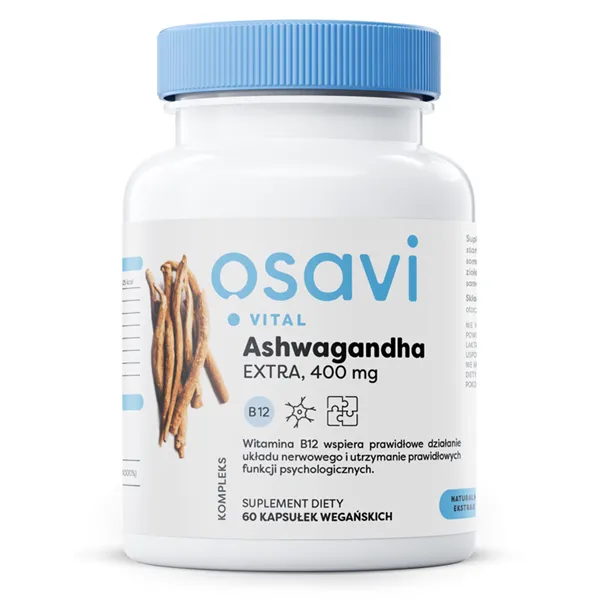 Ašvaganda Extra (Vital), 400 mg - 60 veganiškų kapsulių