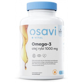 Omega-3 Olej Rybi molekulāri destilēts, 1000mg - 120 mīkstās želejas