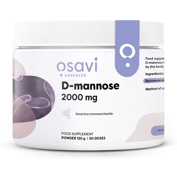 D-mannozes pulveris, 2000 mg - 120 g