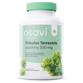 Tribulus Terrestris (gamta), saponinai 200 mg - 180 veganiškų kapsulių