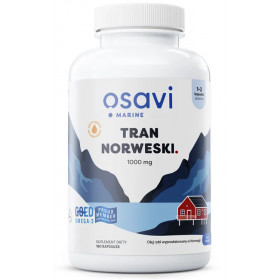 Tran Norweski Kapsułki, 1000mg (Cytryna) - 180 softgels