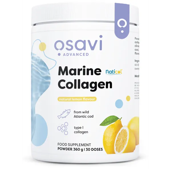 Jūras kolagēns savvaļas mencā, citronā - 360g