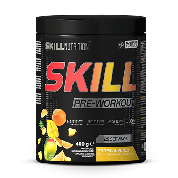 „Skill“ prieš treniruotę skirtas „Tropical Punch“ – 400 g