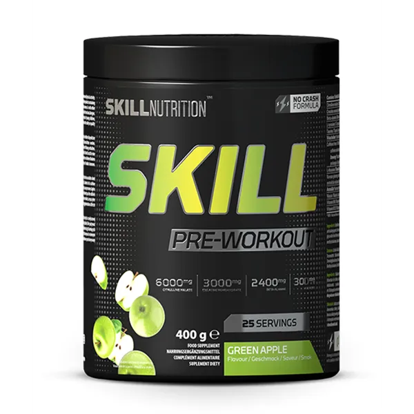 Skill Pre-Workout, Green Apple - 400g