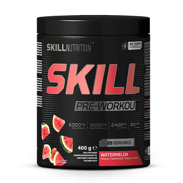 Skill Pre-Workout -harjoitusvalmiste, vesimeloni - 400 g