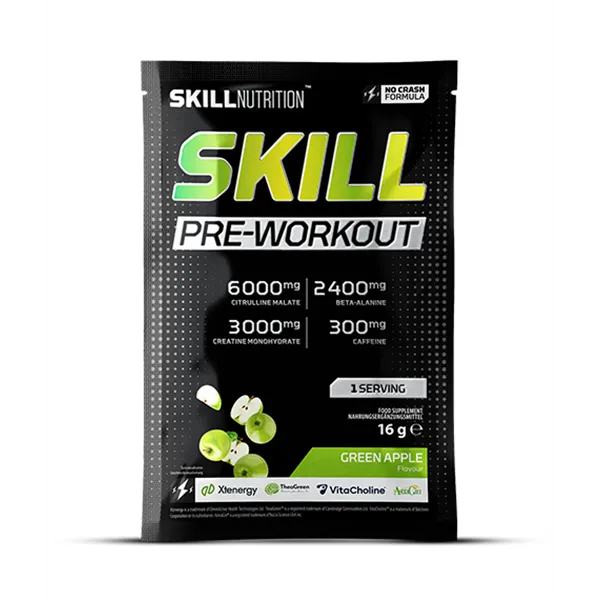Skill Pre-Workout, Green Apple - 16g (1 serving)